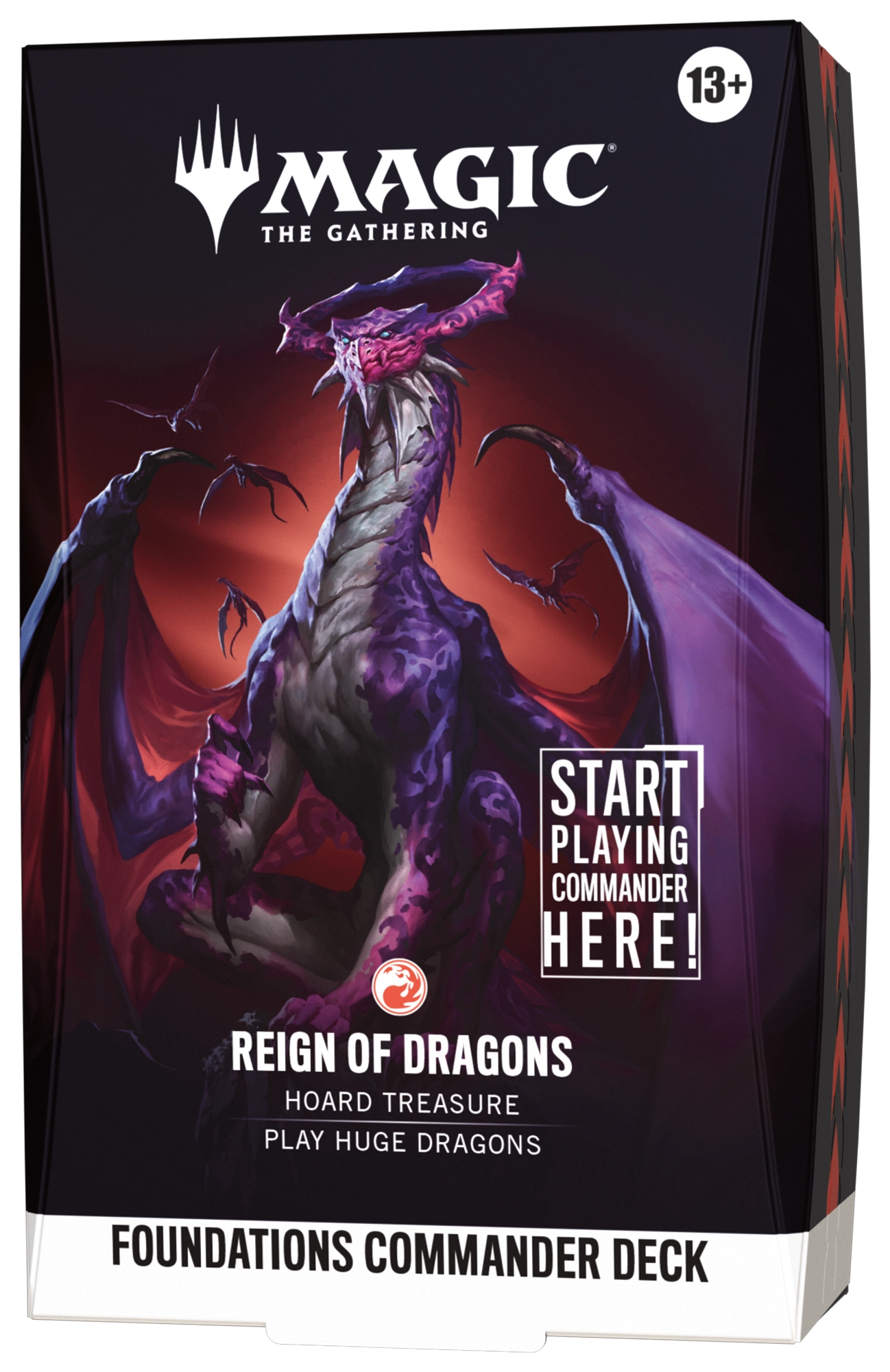 Magic: The Gathering Foundations Commander Deck Reign of Dragons official product image